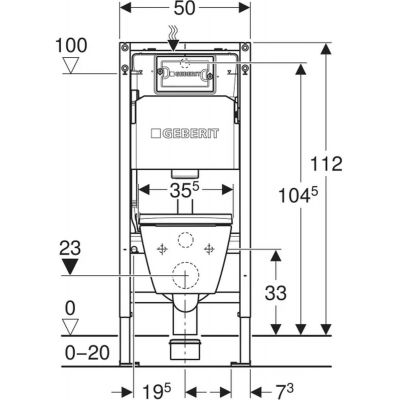 Geberit Duofix Basic zestaw miska z deską i stelaż 118.343.00.3