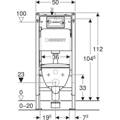 Geberit Duofix Basic zestaw miska z deską i stelaż 118.345.00.3