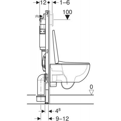 Geberit Duofix Basic zestaw miska z deską i stelaż 118.345.00.3