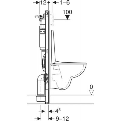 Geberit Duofix Basic zestaw WC stelaż z miską i deską 118.347.00.3