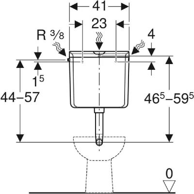 Geberit AP110 spłuczka 136.610.11.1