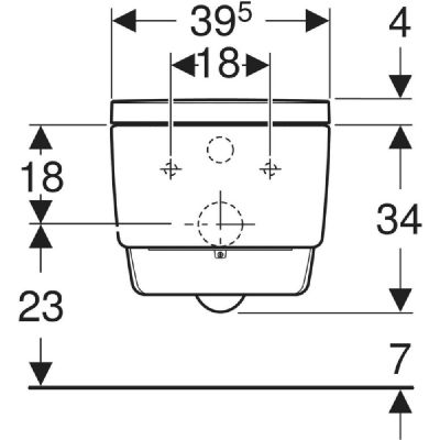 Geberit AquaClean Mera toaleta myjąca wisząca bez kołnierza biała 146.200.11.1