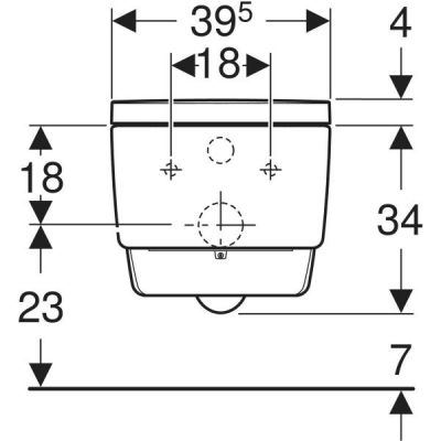 Geberit AquaClean toaleta myjąca wisząca bez kołnierza ze spłukiwaniem wirowym biała 146.210.21.1