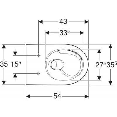 Geberit Selnova miska WC wisząca bez kołnierza ze spłukiwaniem wirowym biały 503.082.00.1
