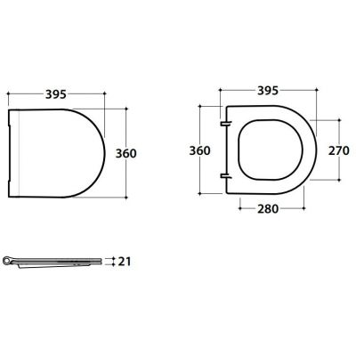 Globo Forty3 deska sedesowa wolnoopadająca biała FOR22.BI
