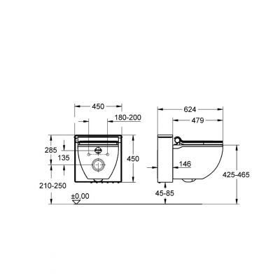 Grohe Sensia IGS miska WC z deską kompletny system z funkcją mycia biel alpejska 39111SH0