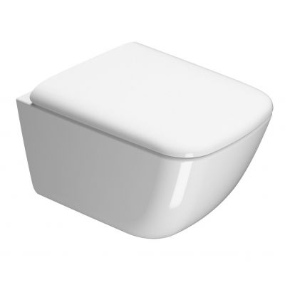GSI Sand miska WC wisząca bez kołnierza Swirlflush ExtraGlaze biała 901611