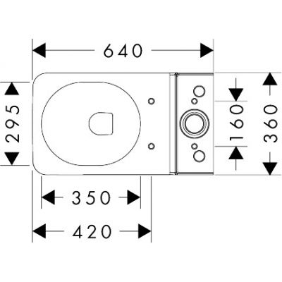 Hansgrohe EluPura Q miska kompakt WC biały 60263450