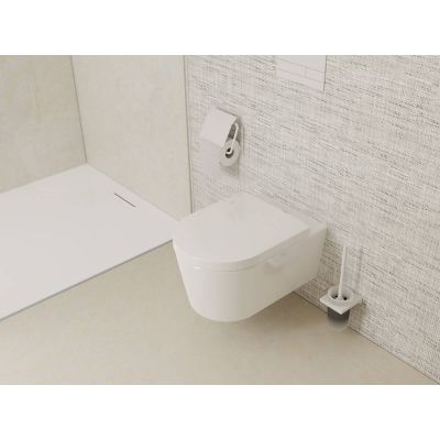 Hansgrohe EluPura S miska WC wisząca bez kołnierza ze spłukiwaniem wirowym biały połysk 60343450