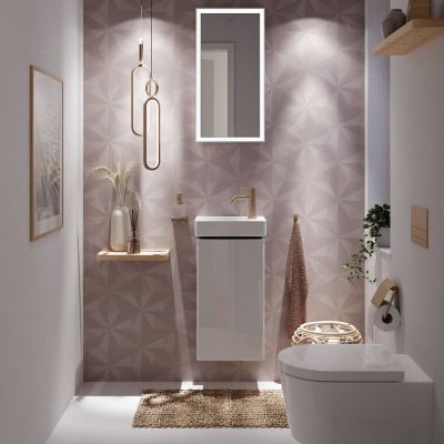 Hansgrohe EluPura S miska WC wisząca bez kołnierza ze spłukiwaniem wirowym biały połysk 60343450