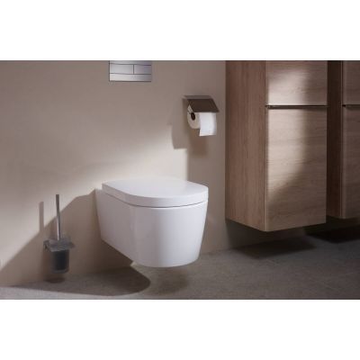 Hansgrohe EluPura S miska WC wisząca bez kołnierza ze spłukiwaniem wirowym biały połysk 60343450