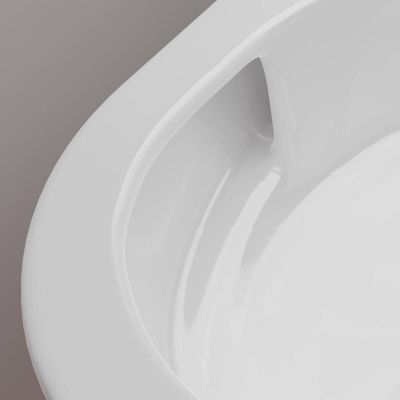 Hansgrohe EluPura S miska WC wisząca bez kołnierza ze spłukiwaniem wirowym biały połysk 60343450