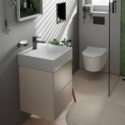 Hansgrohe EluPura S miska WC wisząca bez kołnierza ze spłukiwaniem wirowym biały połysk 60343450