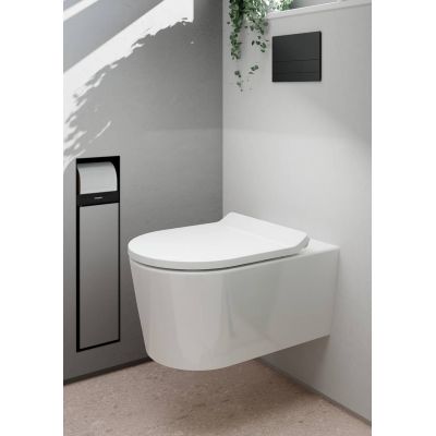 Hansgrohe EluPura S miska WC wisząca bez kołnierza ze spłukiwaniem wirowym biały połysk 60343450
