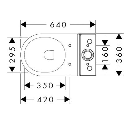 Hansgrohe EluPura S miska kompakt WC biały 61163450