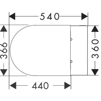 Hansgrohe EluPura S miska WC z deską wolnoopadającą wisząca bez kołnierza ze spłukiwaniem wirowym biały połysk 62055450