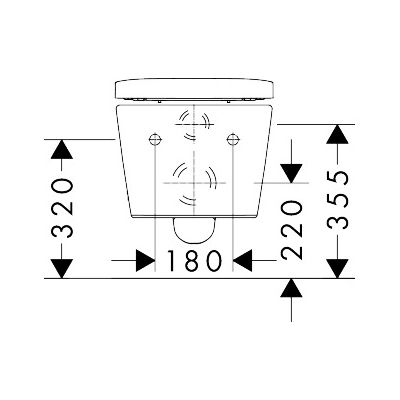 Hansgrohe EluPura S miska WC z deską wolnoopadającą wisząca bez kołnierza ze spłukiwaniem wirowym biały połysk 62055450