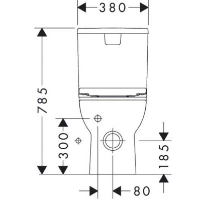 Hansgrohe GladeLake S kompakt WC z deską sedesową biały 60313450