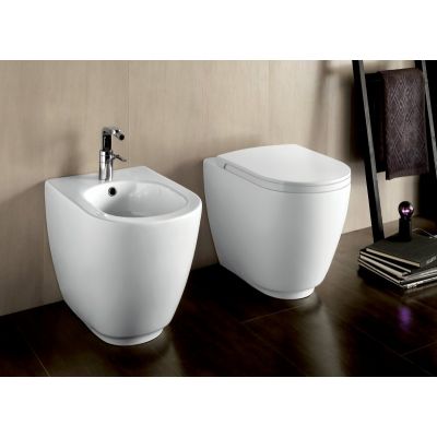 Hatria Fusion miska WC stojąca biała YXVD01