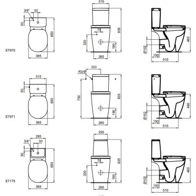 Ideal Standard Connect Freedom miska WC kompakt stojąca dla osób niepełnosprawnych biała E607001