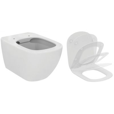 Ideal Standard Tesi miska WC wisząca Rimless z deską wolnoopadającą biała (T350301, T352701)