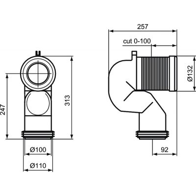 Ideal Standard Optional kolano przyłączeniowe T002667