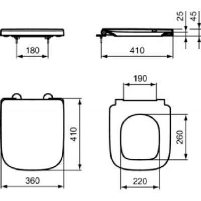 Ideal Standard I.Life S deska sedesowa biała T473601