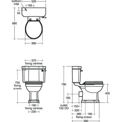 Ideal Standard Waverley miska WC kompakt stojąca biała U470801