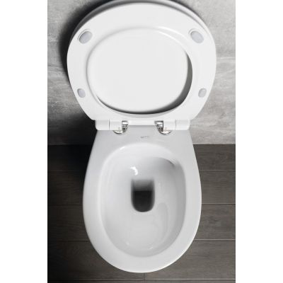 Isvea Sentimenti miska WC stojąca bez kołnierza biała 10SM10004SV
