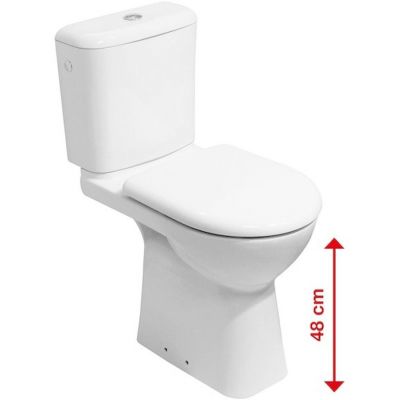 Outlet - Jika Deep by Jika miska kompakt WC dla niepełnosprawnych biały H8236170000001