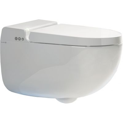 Kludi Cleantronic toaleta myjąca wisząca bez kołnierza ze spłukiwaniem wirowym biała 16WCW0143