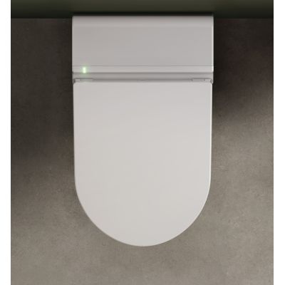 Kludi Cleantronic toaleta myjąca wisząca bez kołnierza ze spłukiwaniem wirowym biała 16WCW0143