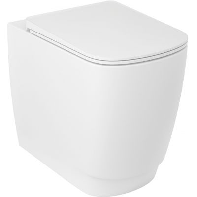 Kludi Resa S miska WC stojąca bez kołnierza ze spłukiwaniem wirowym biały mat 27WCB0353