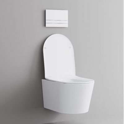 Kronenbach Tube miska WC wisząca ze spłukiwaniem wirowym biały KB100080WG