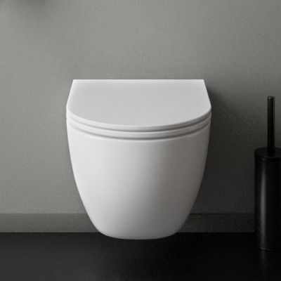 Zestaw Ksuro 01 miska WC wisząca Pure Edge z deską wolnoopadającą biały 22001000