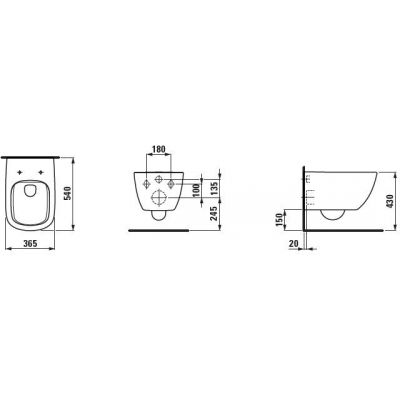 Laufen Palomba miska WC wisząca Rimless z deską wolnoopadającą biała H8668000000001