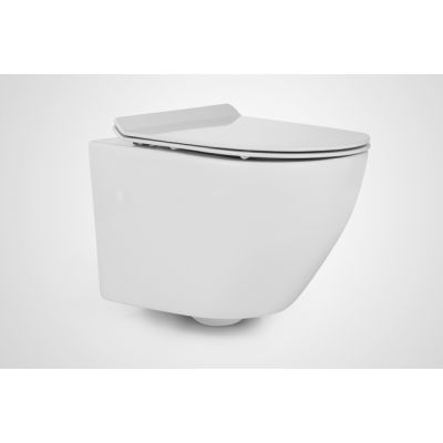 Massi Decos Mini Slim miska WC wisząca z deską wolnoopadającą duroplast biała MSM-3673MSLIM