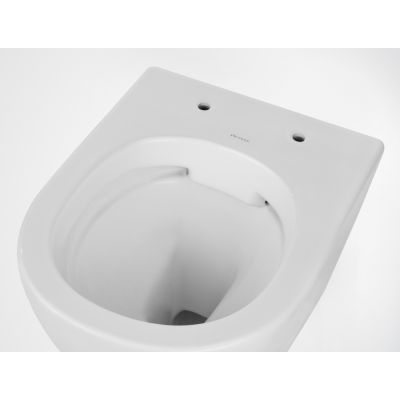 Massi Decos Mini Rimless miska WC wisząca z deską wolnoopadającą duroplast biała MSM-0003SLIM