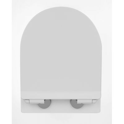 Massi Decos Mini Rimless miska WC wisząca z deską wolnoopadającą duroplast biała MSM-0003SLIM