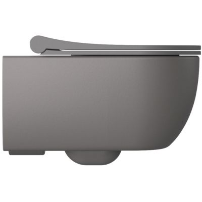 Massi Molis miska WC wisząca Rimless z deską wolnoopadającą Molis Grey MSM-0013RIMSLIM-MG