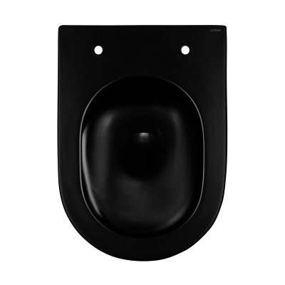 Oltens Hamnes Stille miska wisząca WC PureRim SmartClean z deską wolnoopadającą czarna 42522300