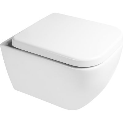 Zestaw Oltens Vernal miska WC wisząca PureRim z powłoką SmartClean z deską wolnoopadającą 42506000