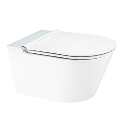 Oltens SmartFrisk miska WC wisząca myjąca z powłoką SmartClean z deską biała 42038000
