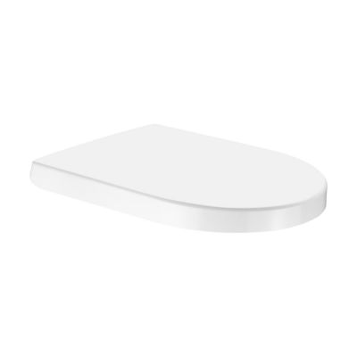 Zestaw Oltens Hamnes OneForm Kort Stille PureRim miska WC wisząca z powłoką SmartClean z deską wolnoopadającą  biały połysk 42548000