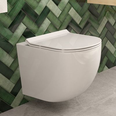 Zestaw Oltens Hamnes miska WC wisząca z deską wolnoopadającą i stelaż podtynkowy Tece Base z przyciskiem Now biały/chrom błyszczący (9400407, 42513000, 45100000, 9240401)
