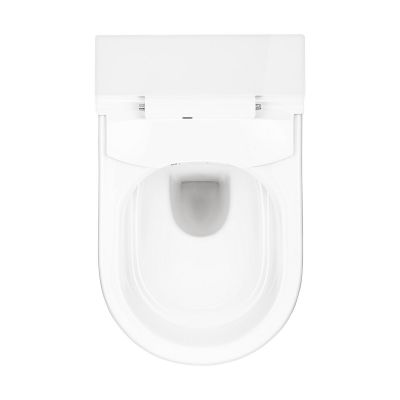 Oltens SmartFrisk miska WC wisząca myjąca z powłoką SmartClean z deską biała 42038000