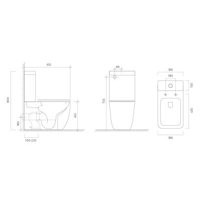 Oltens Hamnes Stille kompakt miska WC z powłoką SmartClean biały 44501000