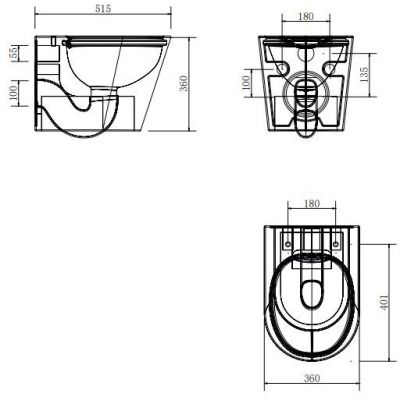 Omnires Tampa miska WC z deską wolnoopadającą biały oraz stelaż podtynkowy z przyciskiem złoty połysk TAMPASETBPGL