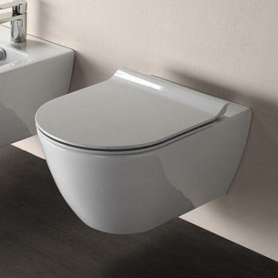 GSI Pura miska WC wisząca bez kołnierza Swirlflush ExtraGlaze biała 881511