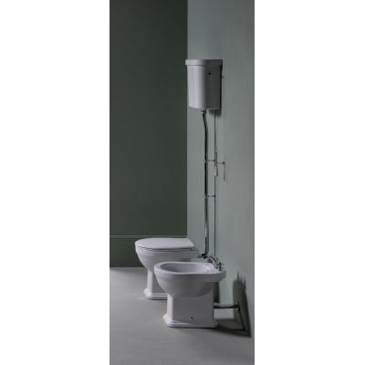 GSI Classic zbiornik WC do kompaktu wysoki ExtraGlaze biały 878011